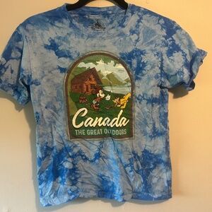 Disney Canada tie dye shirt- size small